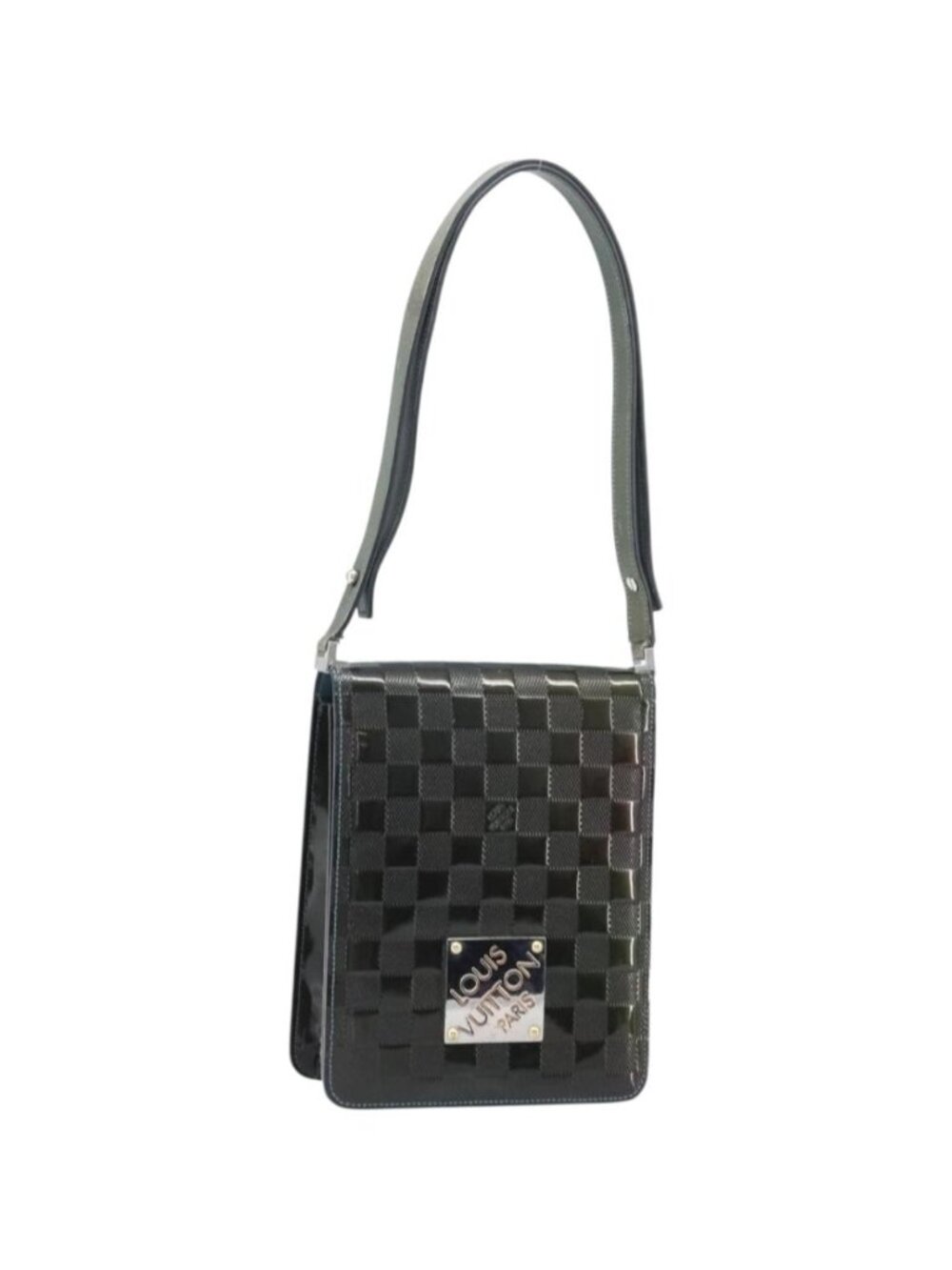 LOUIS VUITTON Damier Vernis Club Bag Green Petrol blue M92128